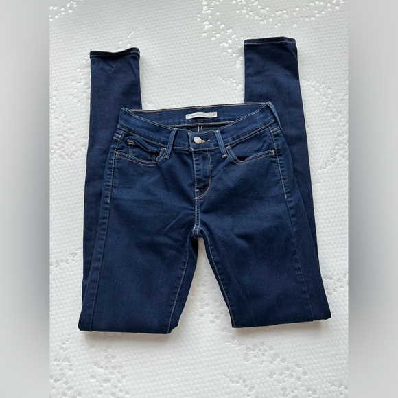 Levi's 710 Super Skinny Dark Wash Jeans, size 26 - Picture 1 of 13